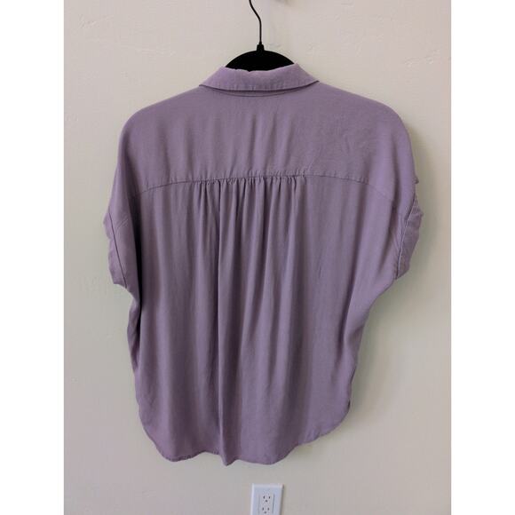 Madewell Central Drapey Shirt in Serene Lavender size M - Picture 5 of 5